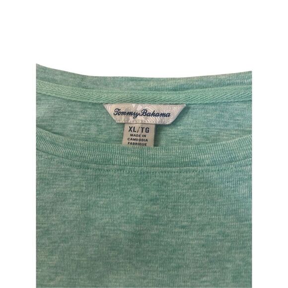 Tommy Bahama aqua green color knit top sz XL - Picture 1 of 3